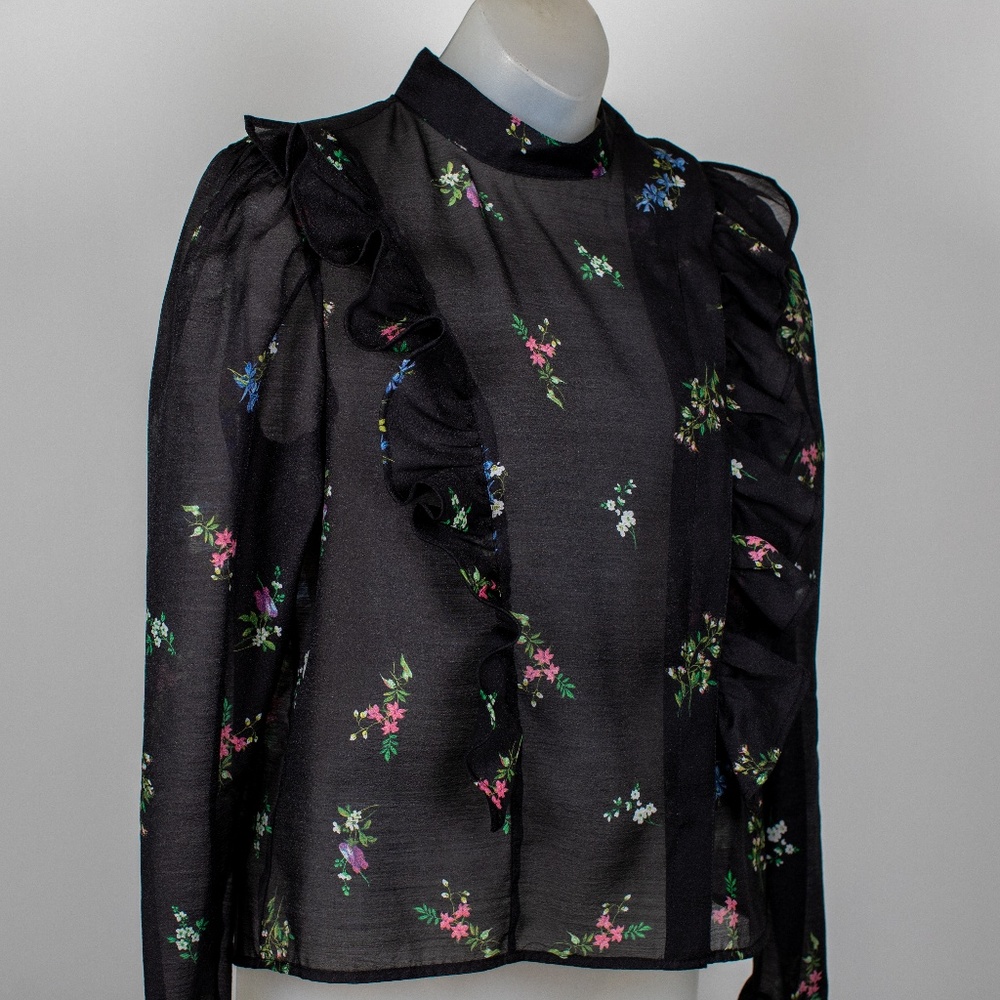 Long Sleeve Floral Blouse